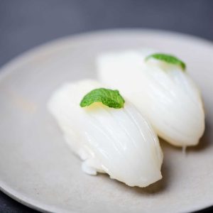Cuttlefish nigiri sushi
