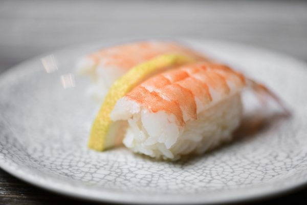 ama ebi shrimp tails nigiri sushi