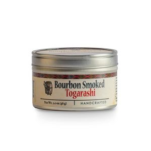 Container of bourbon smoked togarashi